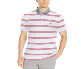 美亚直邮  Original Penguin 企鹅牌 Jacquard 男士条纹Polo衫 