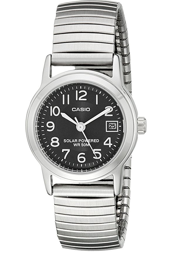 Casio 卡西欧 LTP-S100E-1BVCF 光动能不锈钢手表