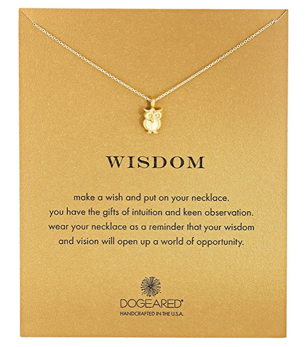 DOGEARED Reminder Wisdom Wise Owl 猫头鹰项链