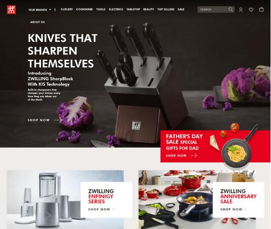 加拿大Zwilling网站: 高级厨具用品Zwilling海淘网站!