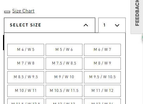  Adidas阿迪达斯美国官网椰子鞋yeezy海淘尺码对照表