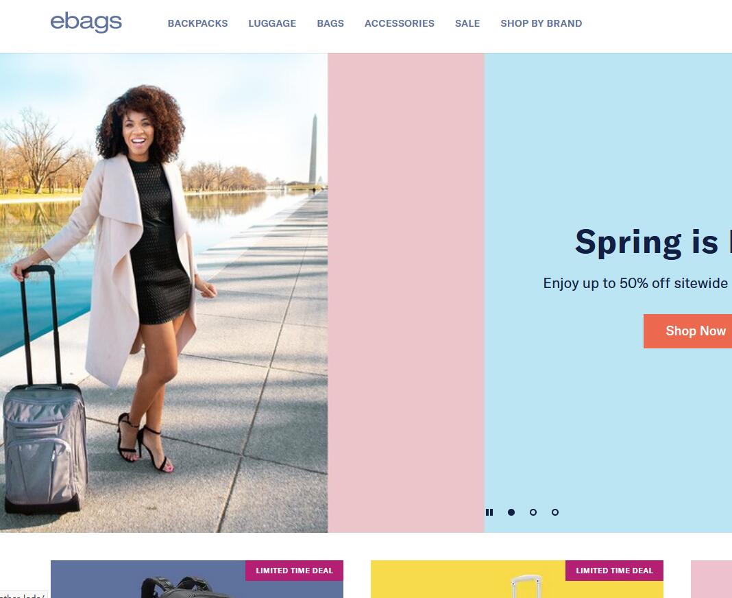 eBags美国官网：大牌行李箱包包eBags美国海淘网站