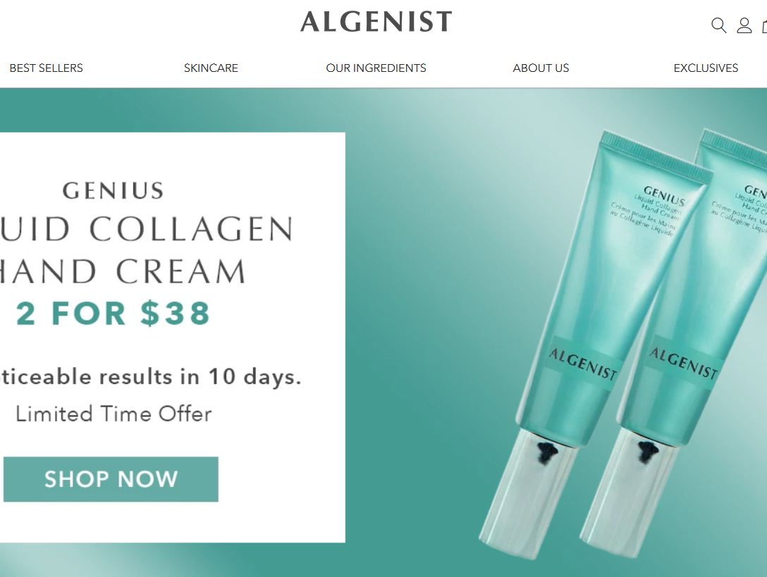 Algenist奥杰尼美国官网：抗衰老护肤品Algenist官方海淘网站