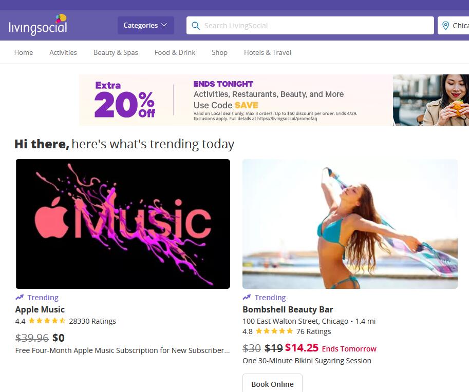Livingsocial美國官網(wǎng)：Livingsocial美國團(tuán)購折扣海淘官網(wǎng)