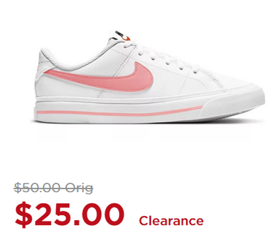 Nike耐克 Court Legacy大童款休闲鞋5折$25
