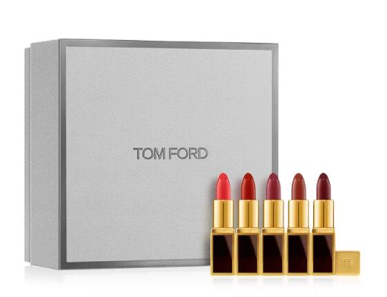 升级！TOM FORD mini唇膏5只装（价值$95）售价$80，满赠2支口红