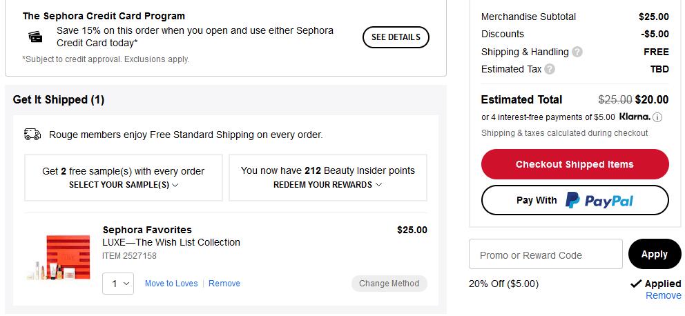 上架！Sephora Favorites LUXE-The Wish List美妆盒子(价值$94)售价$25，叠加8折