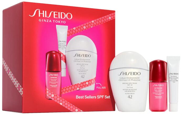Shiseido资生堂白胖子防晒套装(价值$94)海淘折后$38.4