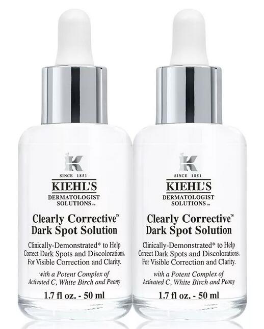 Kiehl's科颜氏焕白亮肤淡斑精华50ml*2瓶(价值$168)75折$93.5+满赠3件套