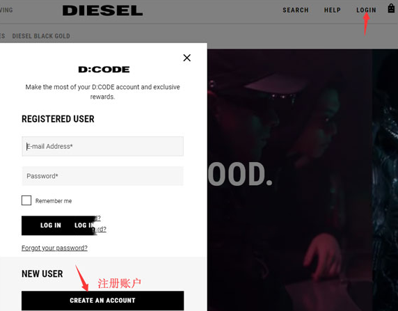 Diesel迪赛美国官网时装海淘攻略教程
