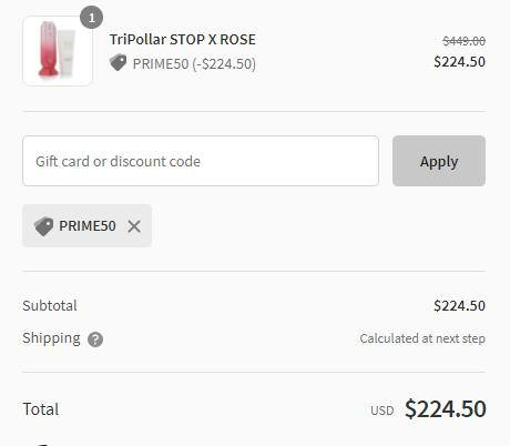 5折可入丨Tripollar STOP X ROSE玫瑰红高端射频美容仪 折后$224.5