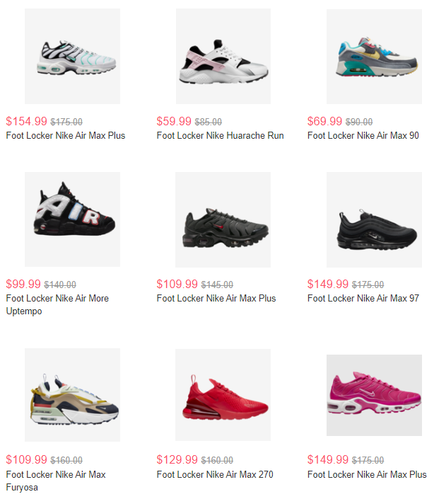 7折促销丨Foot Locker美国官网Nike精选款式低至7折促销丨满额免邮