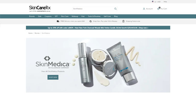 哪里海淘SkinMedica斯美凯最便宜？5个美国购物网站盘点