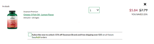 Swanson美国官网现有补充剂产品75折促销满额免邮