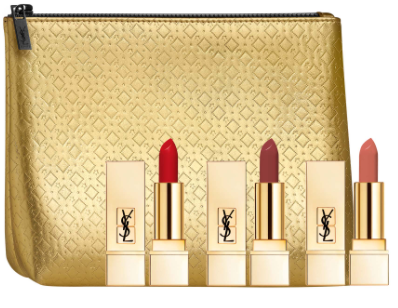 YSL Mini Rouge Pur Couture缎面唇膏套装（价值$62） 售价$40