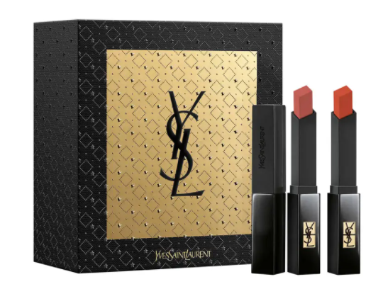 YSL 圣罗兰小黑条口红套装（302+1966） 售价$50，价值$78