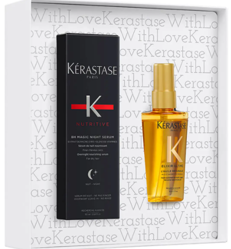 KERASTASE 卡詩(shī) 8H夜間修護(hù)護(hù)發(fā)精華套裝（精華液90ml+精油50ml） 湊單折后價(jià)￡26.66(約218元）