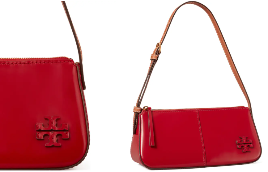 降價(jià)！Tory Burch MCGRAW腋下包 紅色 52折$172.2