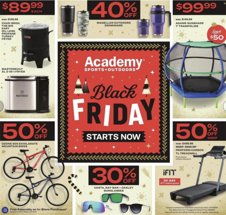 Academy 2022 Black Friday黑五促銷海報(bào)出爐 11月20日開啟