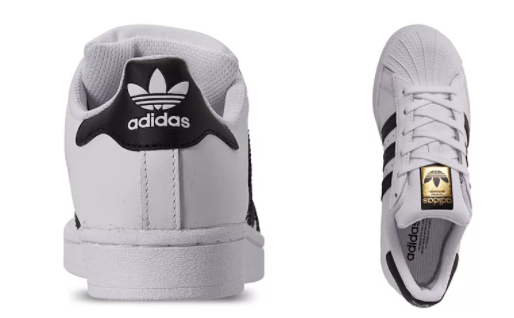 Adidas阿迪达斯Superstar金标贝壳头 大童款 售价$55