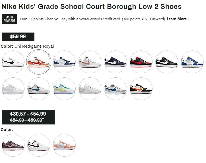 NIKE Court Borough Low 2 大童款板鞋 5折$30.57