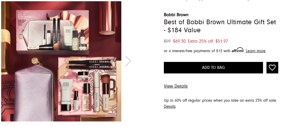 Bobbi Brown芭比布朗明星产品套装 折后价$51.97