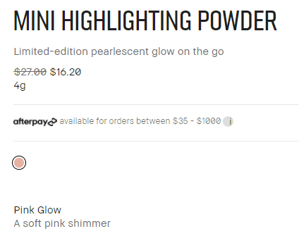 Bobbi brown高光 mini pink glow 限量版 6折$16.2