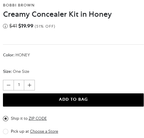 BOBBI BROWN芭比波朗Concealer Kit in Honey完美轻盈遮瑕组合 特价$19.99