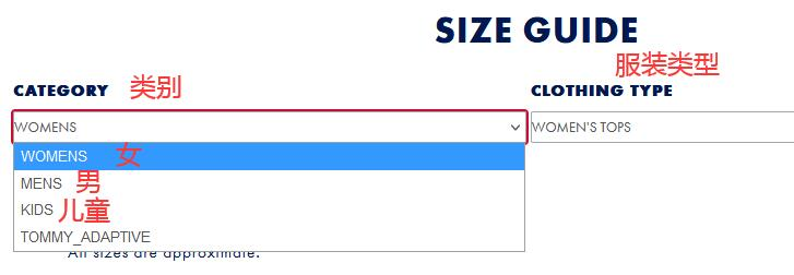 休闲女装TOMMY HILFIGER的选择攻略，TOMMY HILFIGER女装尺码对照表